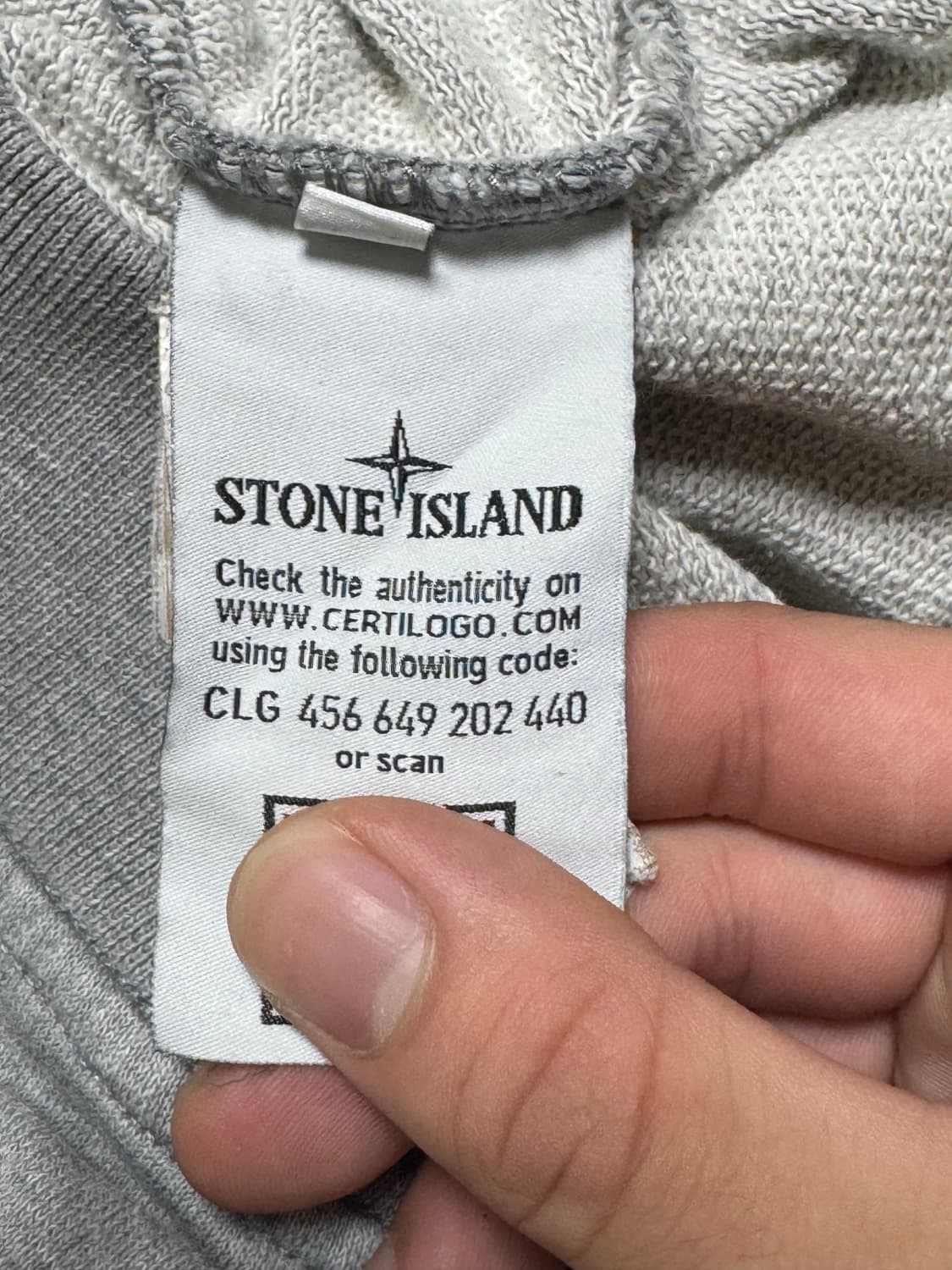 [M]스톤아일랜드 포켓 그레이 맨투맨 상품이미지5