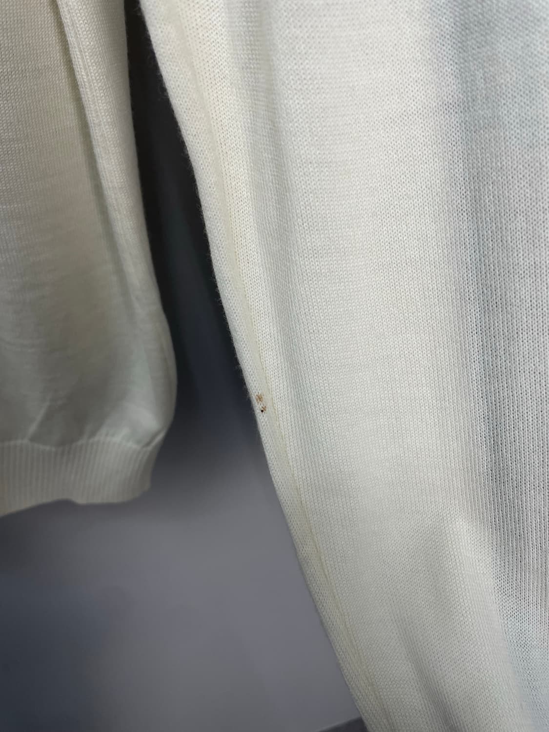 후부 90s 배색 아이보리 니트집업 H944 상품이미지10