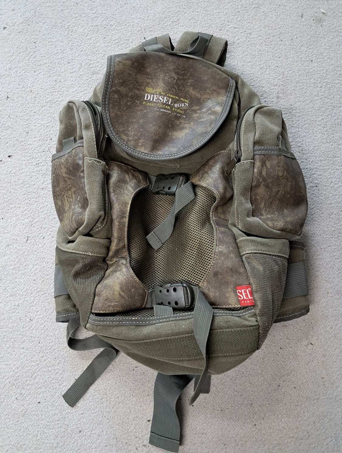 디젤90s 캔버스 밀리터리 백팩 상품이미지1