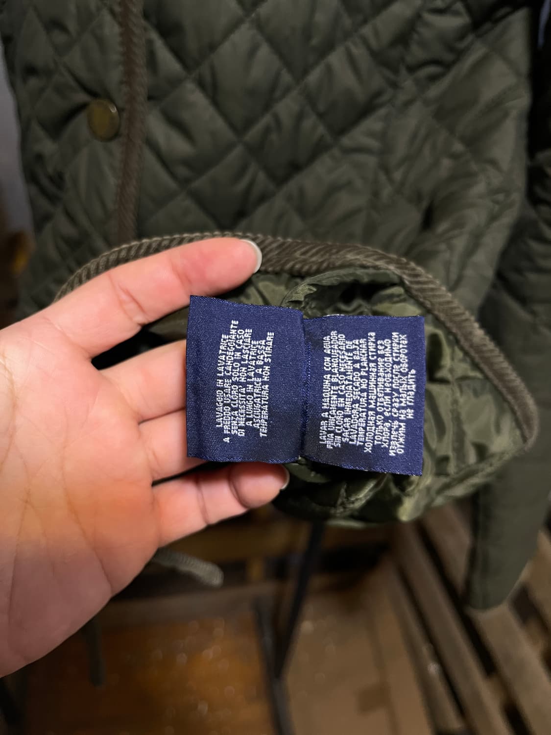 폴로 랄프로렌 딥 카키 퀄팅 자켓 상품이미지7