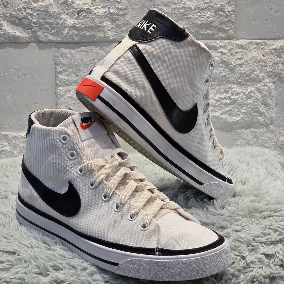 3q-29:나이키 캔버스 하이탑 스니커즈 DD0161-100 (25cm) 상품이미지4