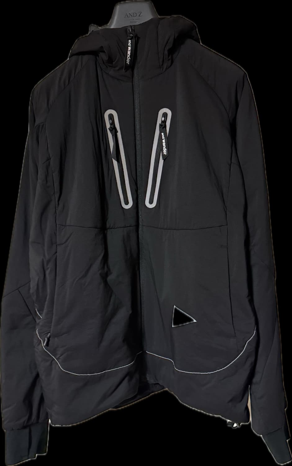 [XL] 앤드원더 알파 에어 후디 블랙 상품이미지1