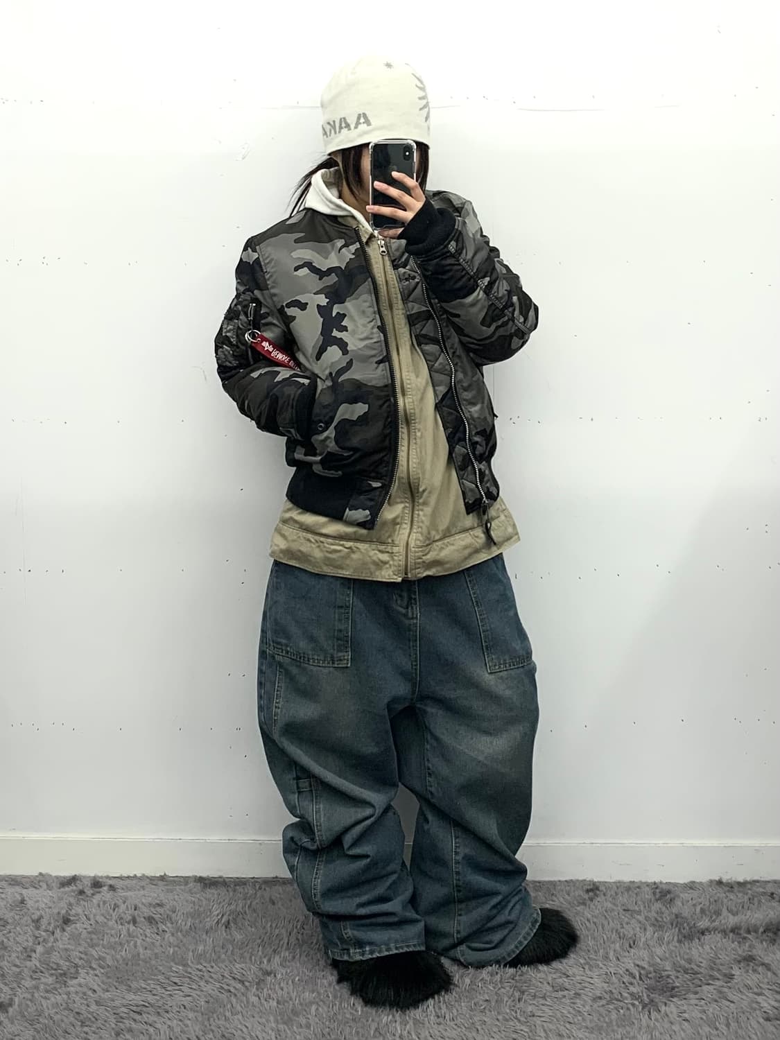 알파인더스트리 카모 ma-1 상품이미지3