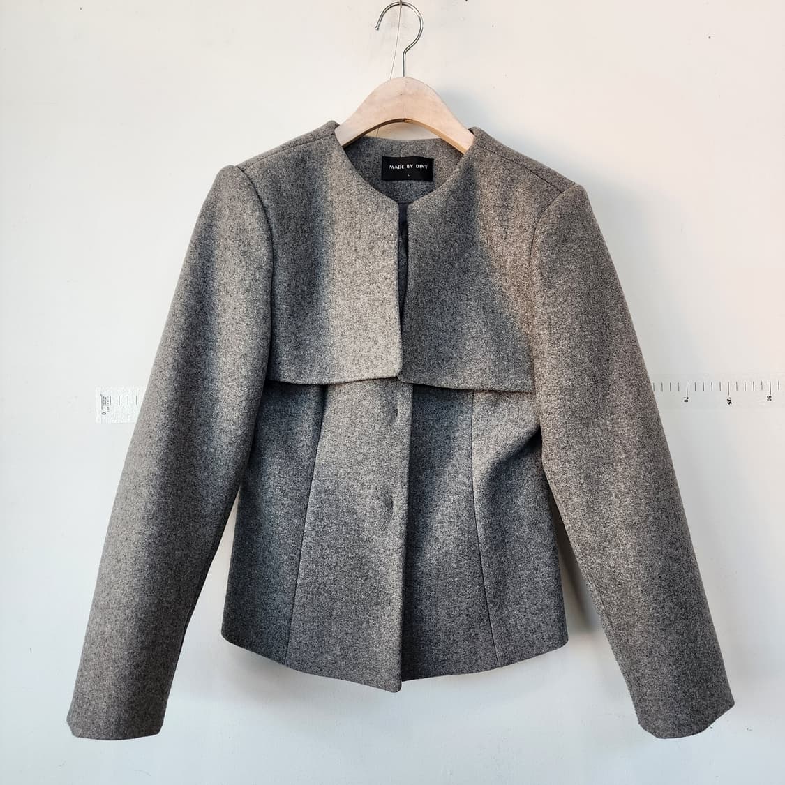 DINT 회색 케이프 자켓&치마 투피스 상품이미지1