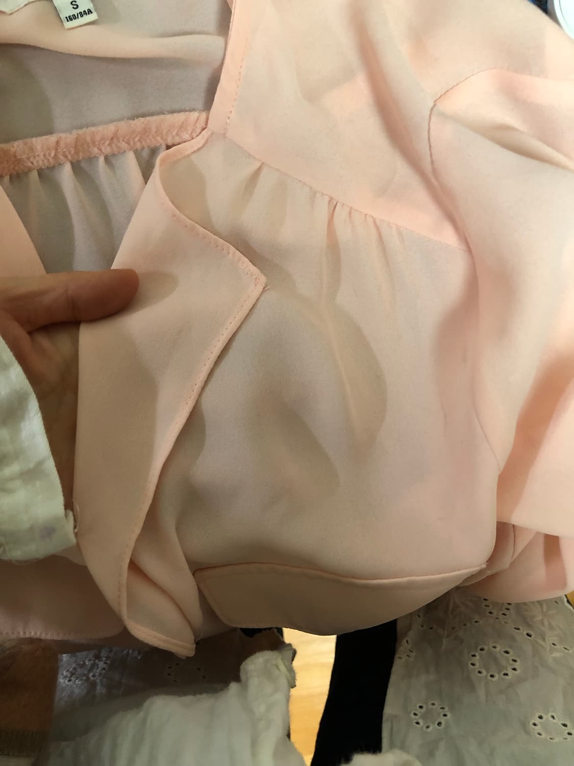 미쏘 살몬 핑크 블라우스 상품이미지6