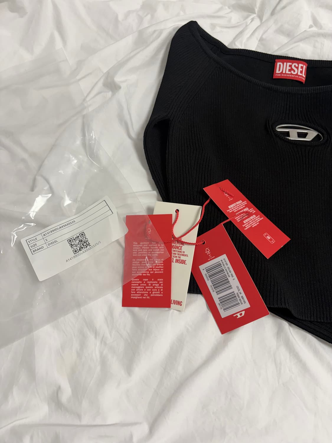 디젤 M-베라 티셔츠 - 블랙 / A141890DLAX9XX 상품이미지5