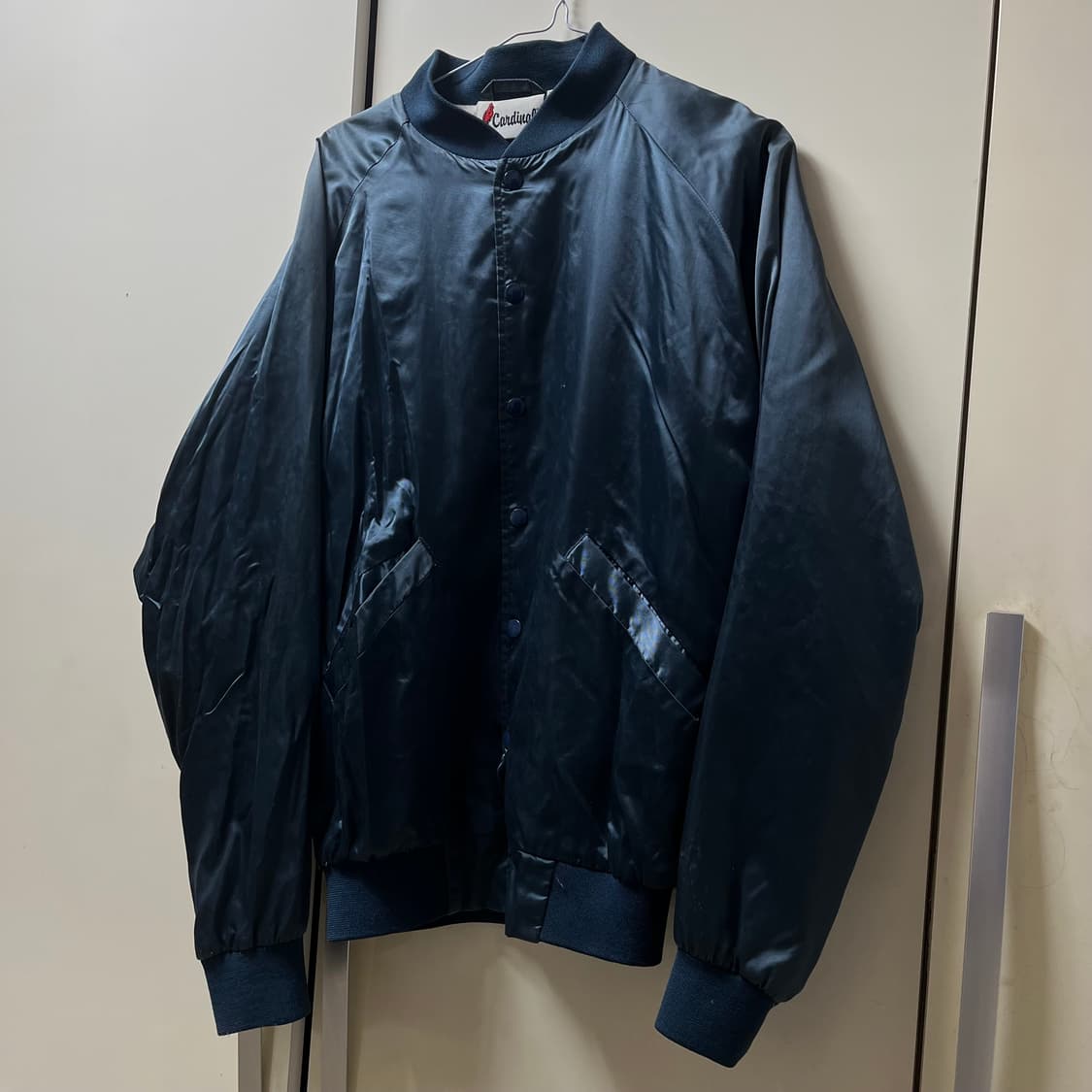 Cardinal 빈티지 나일론 사틴 바시티 자켓 S/90 상품이미지1