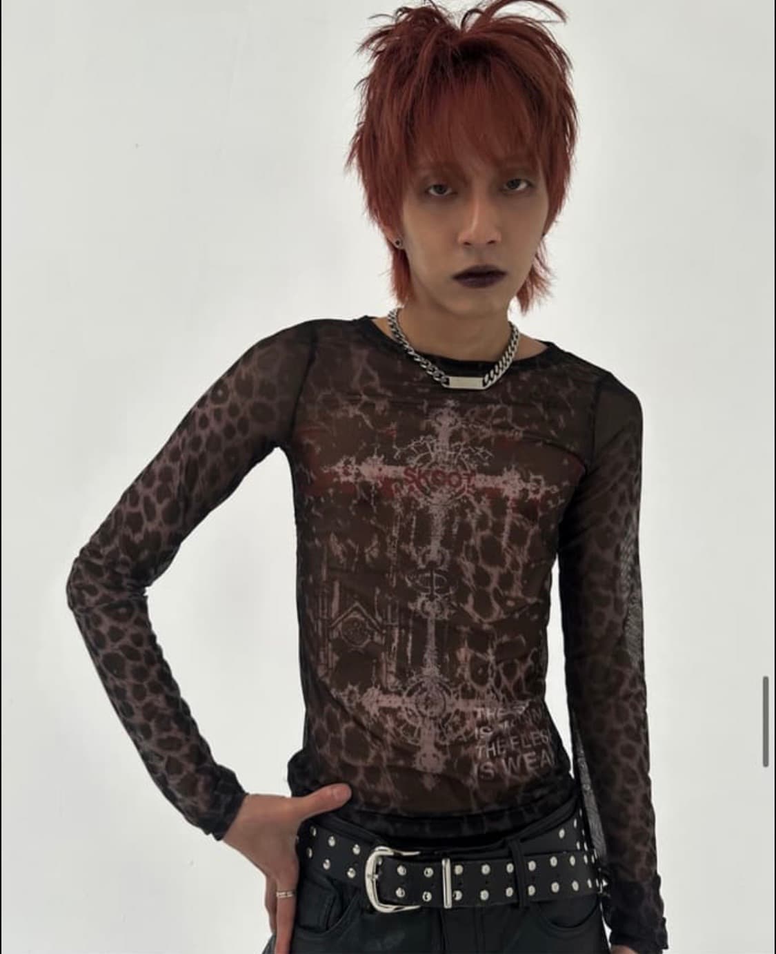 Skoot 매쉬 슬리브 브라운 상품이미지5