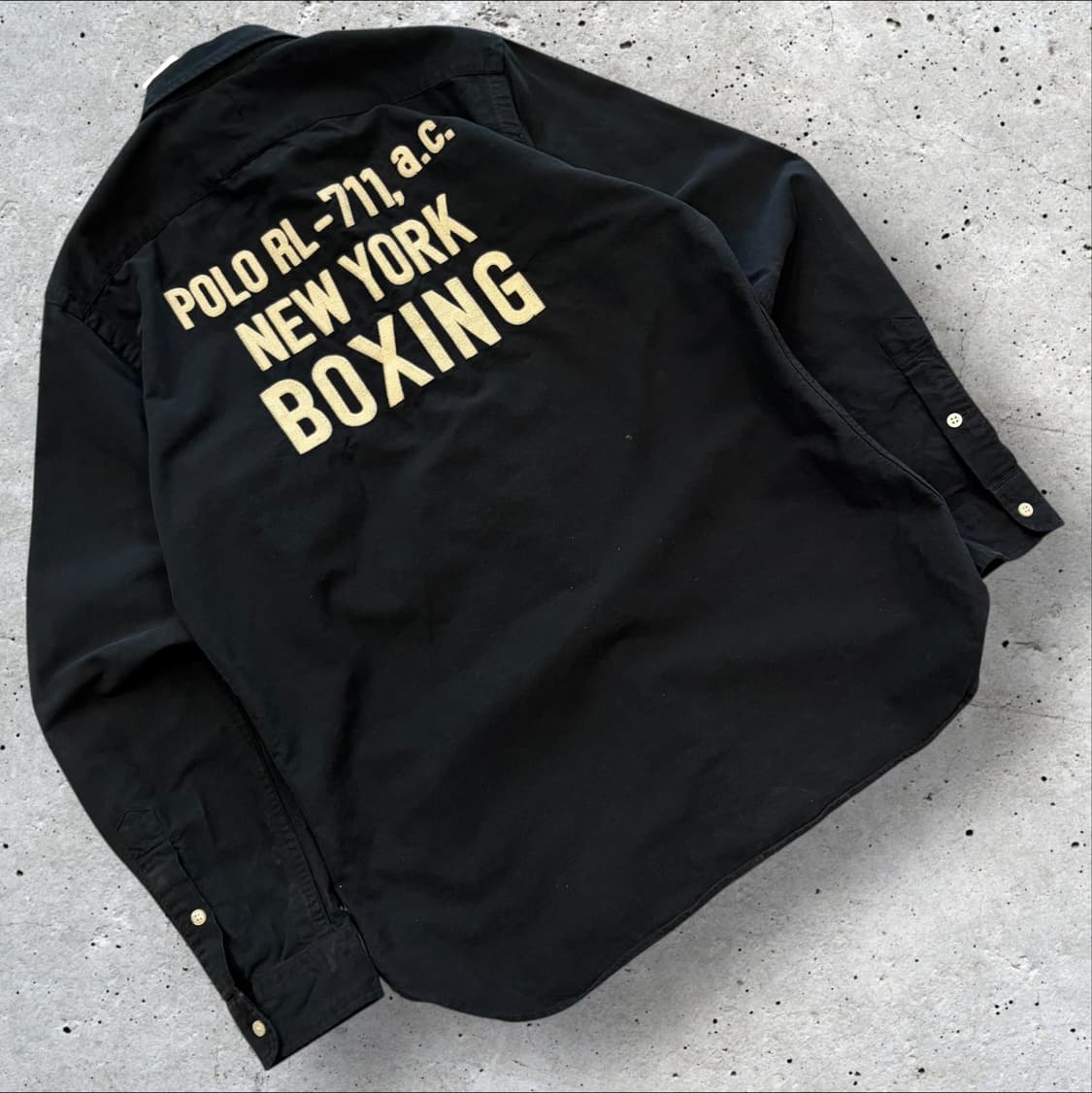 [M] 폴로 랄프로렌 NYC 복싱 클럽 블랙 셔츠 C867 상품이미지1