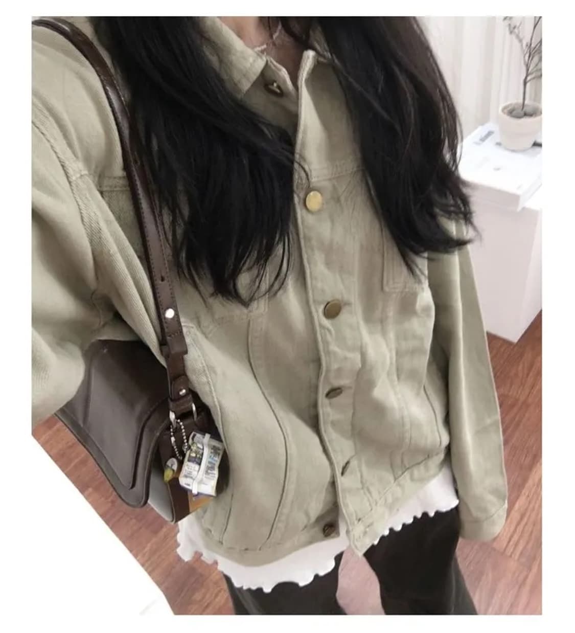 하나케 하우 워싱 루즈 코튼 트러커 자켓 상품이미지6