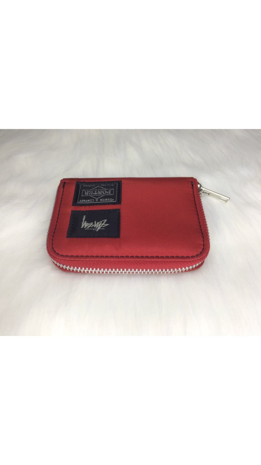 Porter 포터 x 스투시 콜라보 레드 지갑 상품이미지5