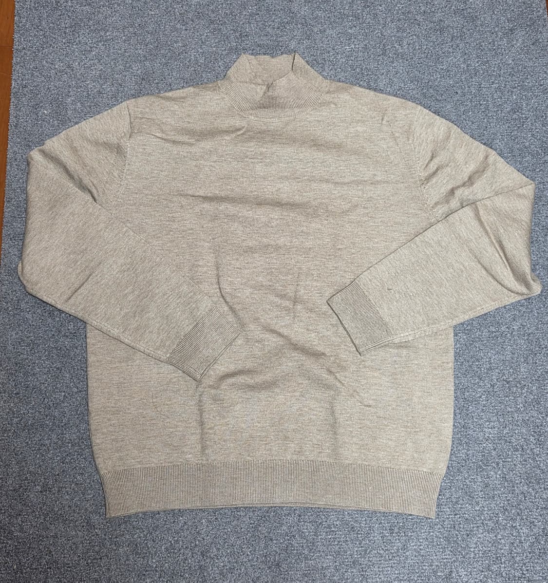 [M] they 반폴라 니트 beige melange 상품이미지1