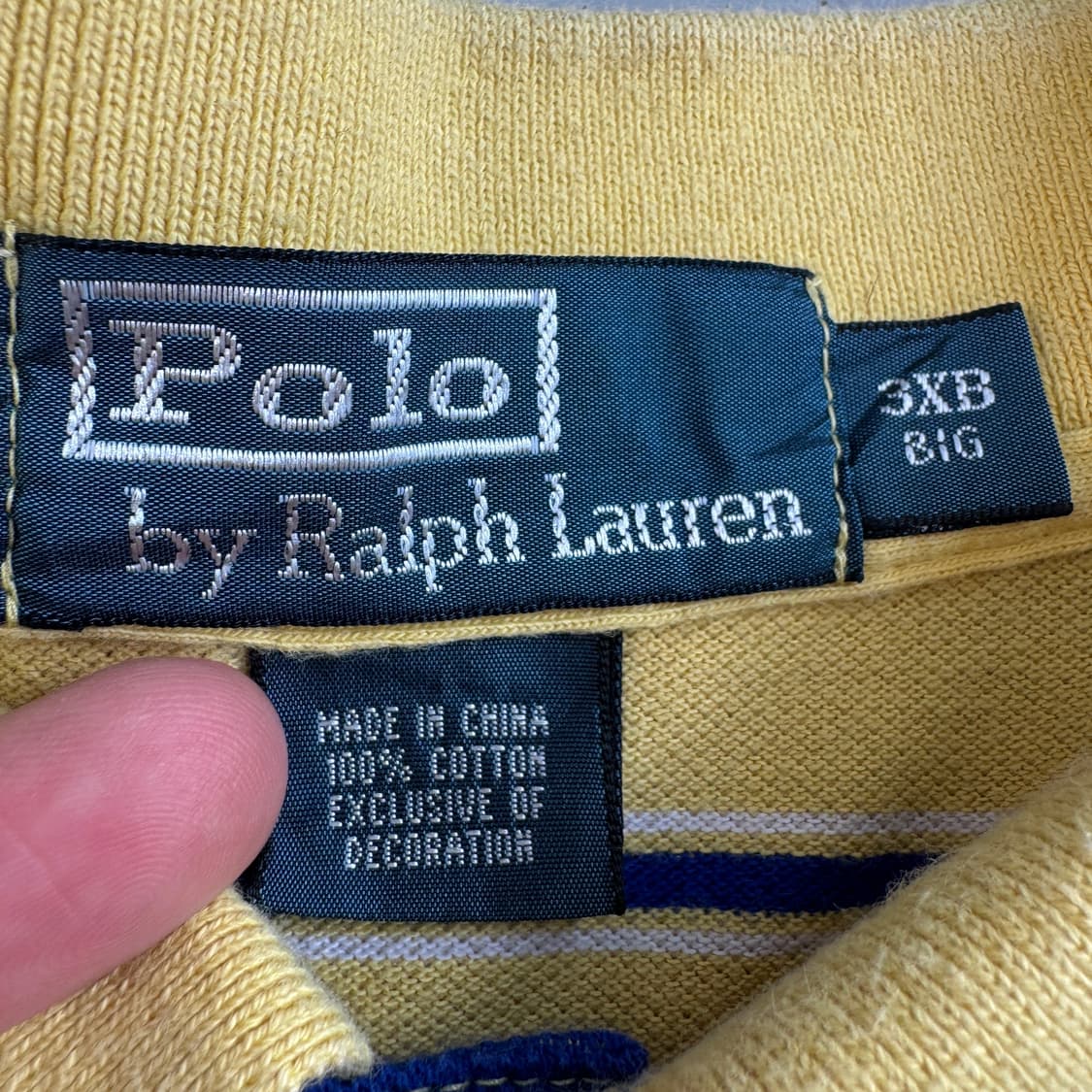 폴로 빅사이즈 포니 스트라이프 PK 카라 반팔 티셔츠 상품이미지5