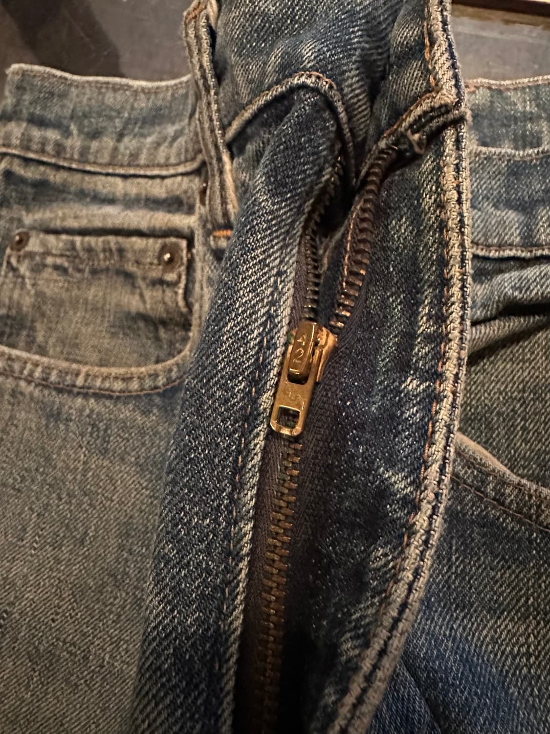 70s USA 빈티지 리바이스 505 66전기 셀비지 데님 팬츠 상품이미지6