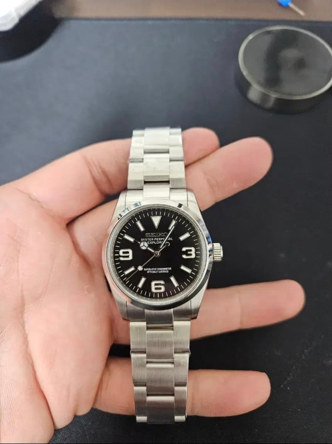 세이코 커스텀 오토매틱 익스플로러 36mm 오토매틱 상품이미지1