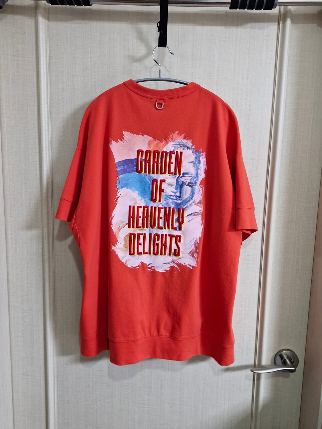 송지오옴므 가든 페인팅 티셔츠 다홍 48 상품이미지2