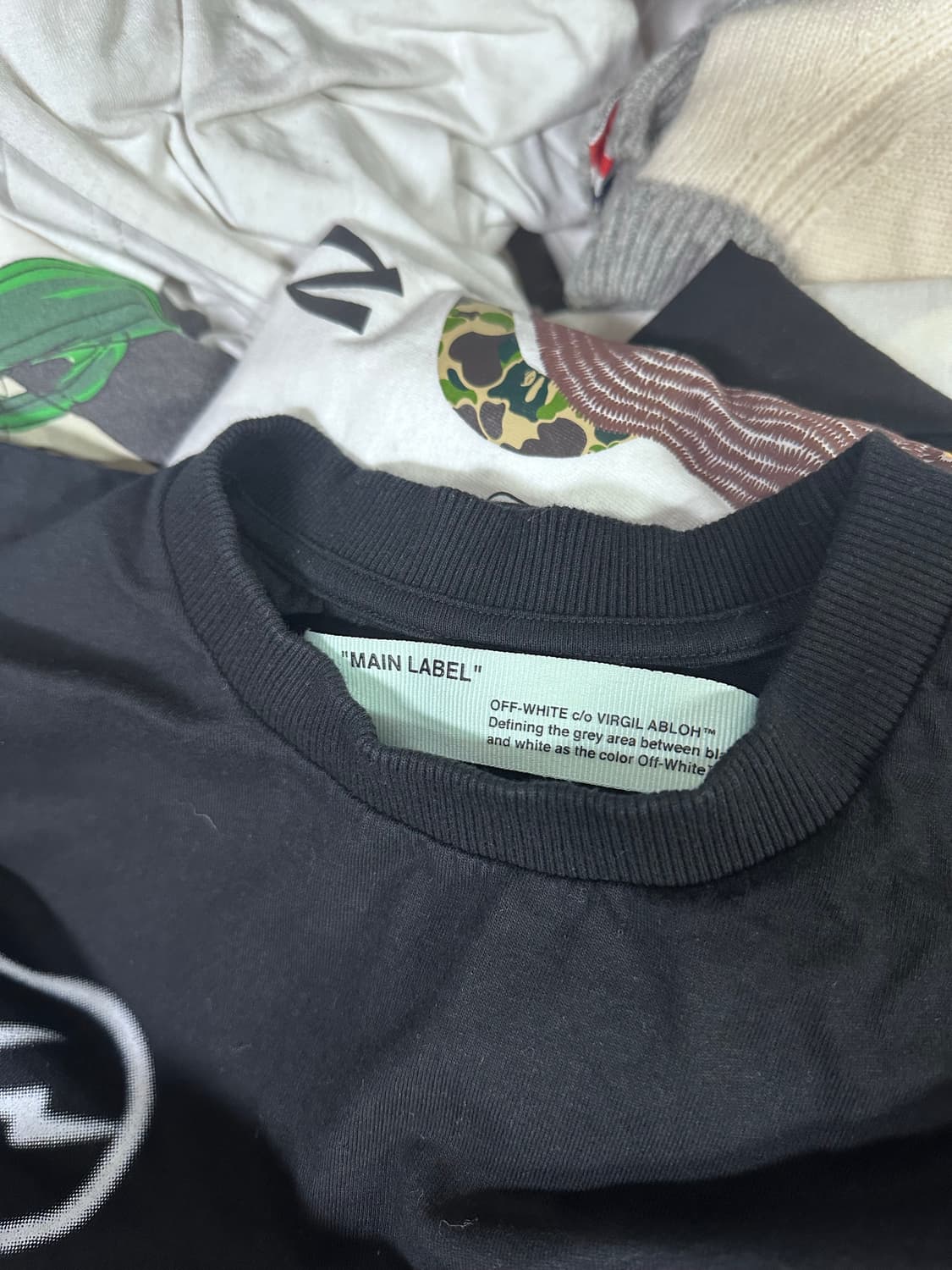 오프화이트x프라그먼트 반팔 티셔츠  상품이미지7