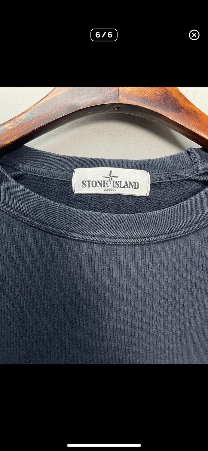 스톤아일랜드 로고패치 네이비 맨투맨 A2997 상품이미지6