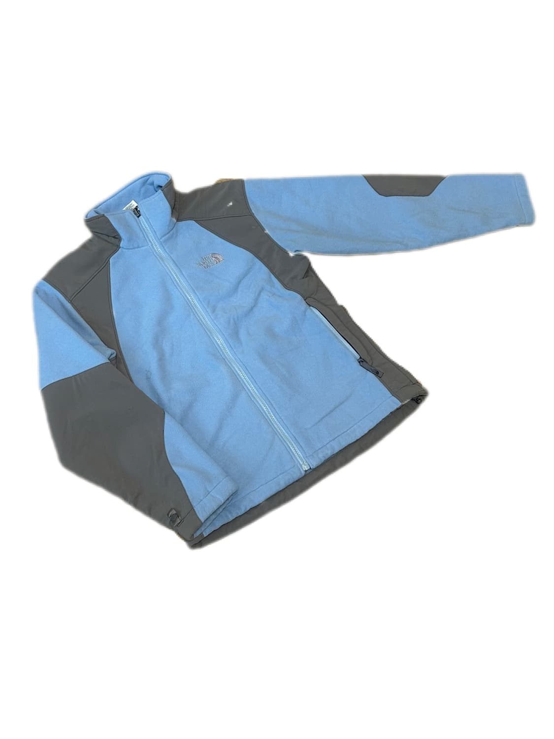 노스페이스 스카이블루 그레이 플리스 자켓 상품이미지2