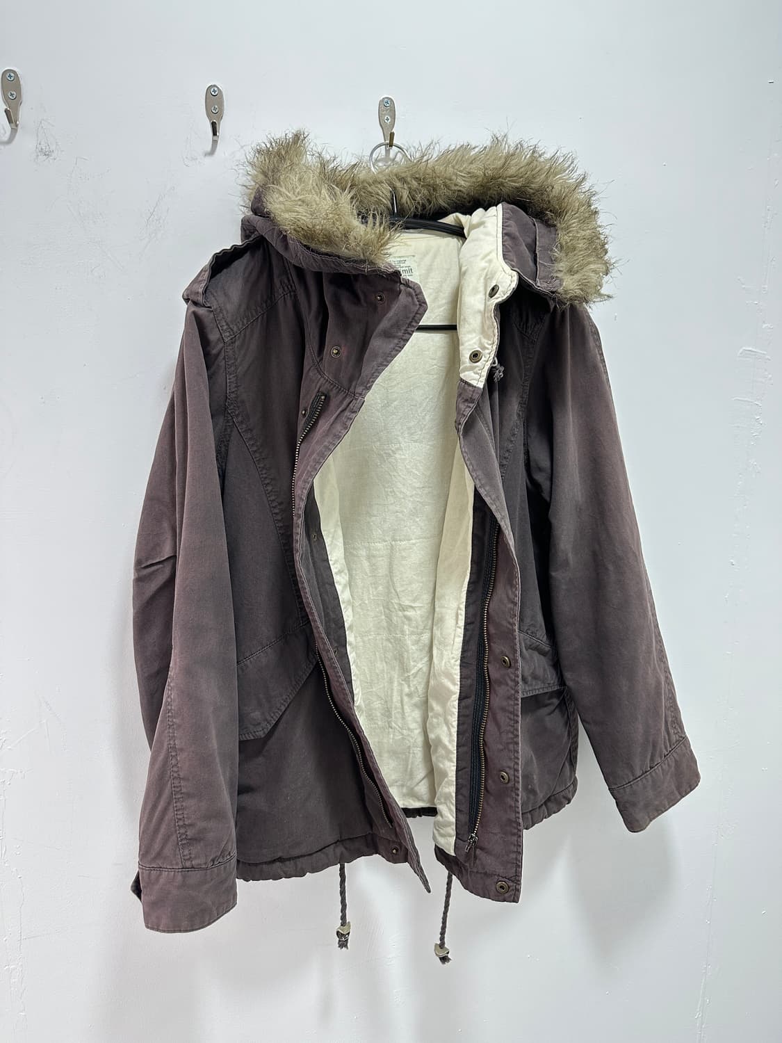 Grunge fur padded jacket 상품이미지8