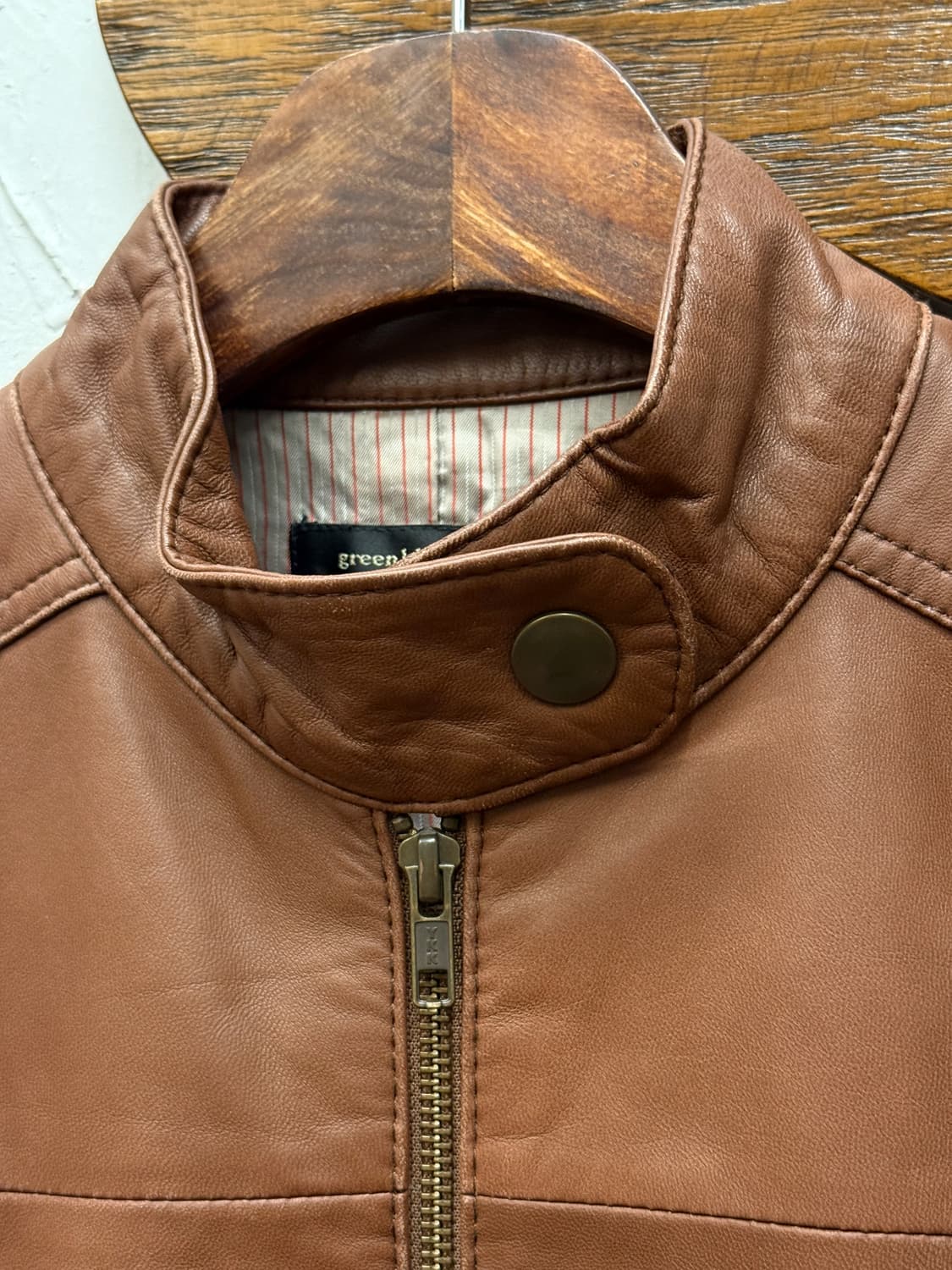 United Arrows Leather Rider Jacket 상품이미지4