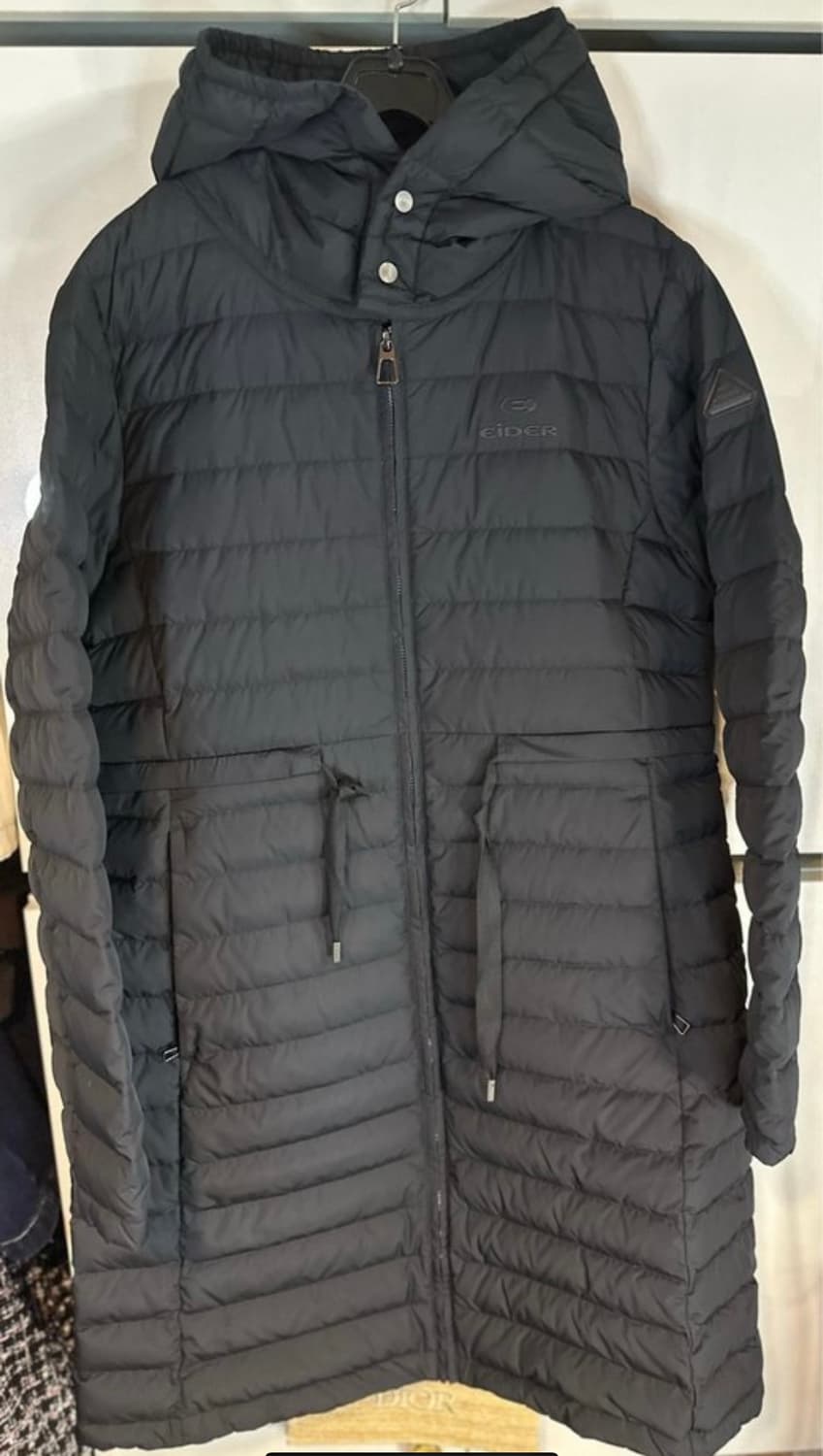 아이더 블랙 경량롱패딩 여성 상품이미지2