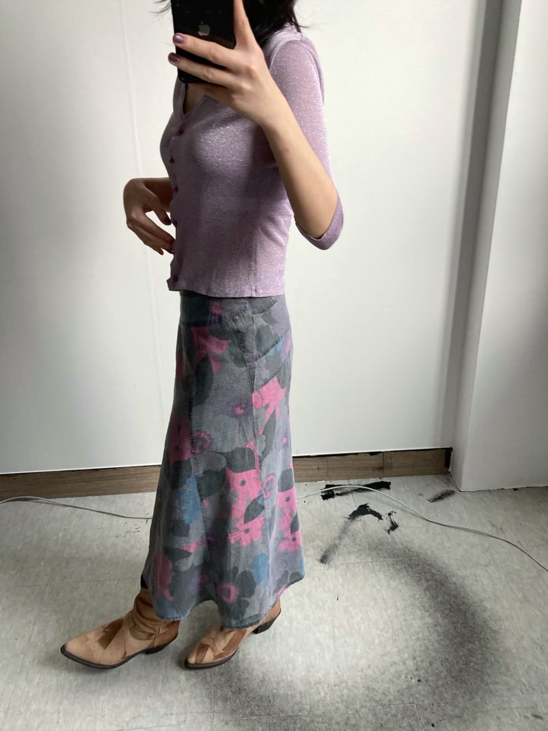 글리터 버튼 가디건 상품이미지2