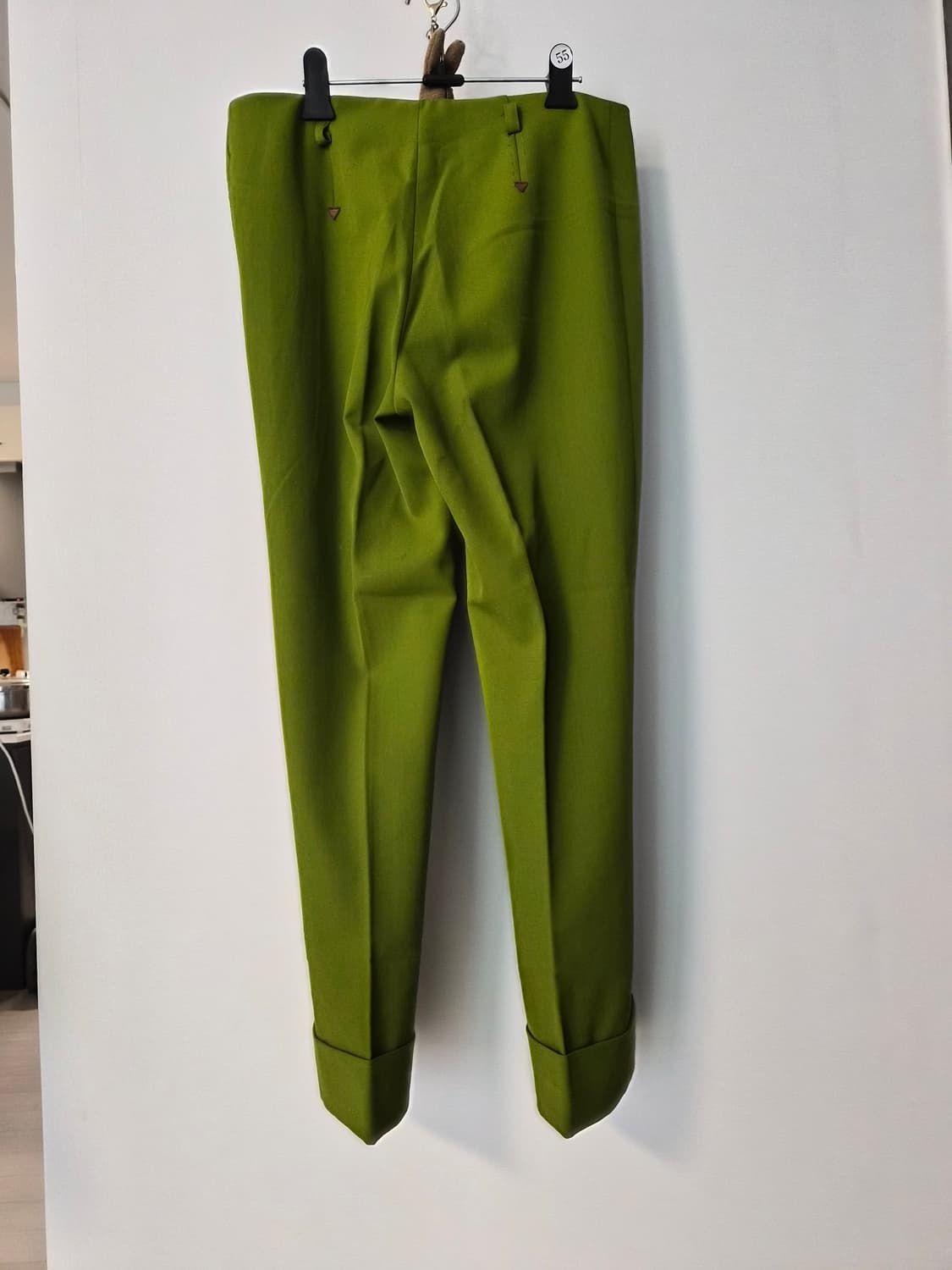 필로소피 디 알베르타 페레티 올리브 그린 턴업 슬랙스 상품이미지3