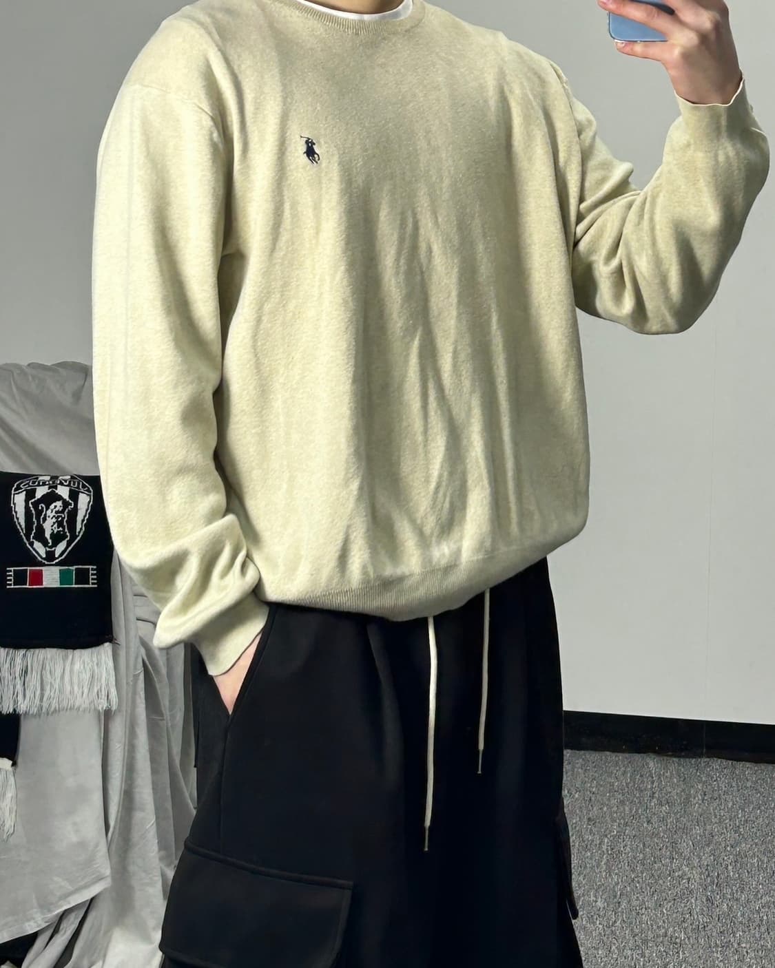 폴로 랄프로렌 피마코튼 베이지 니트  상품이미지2