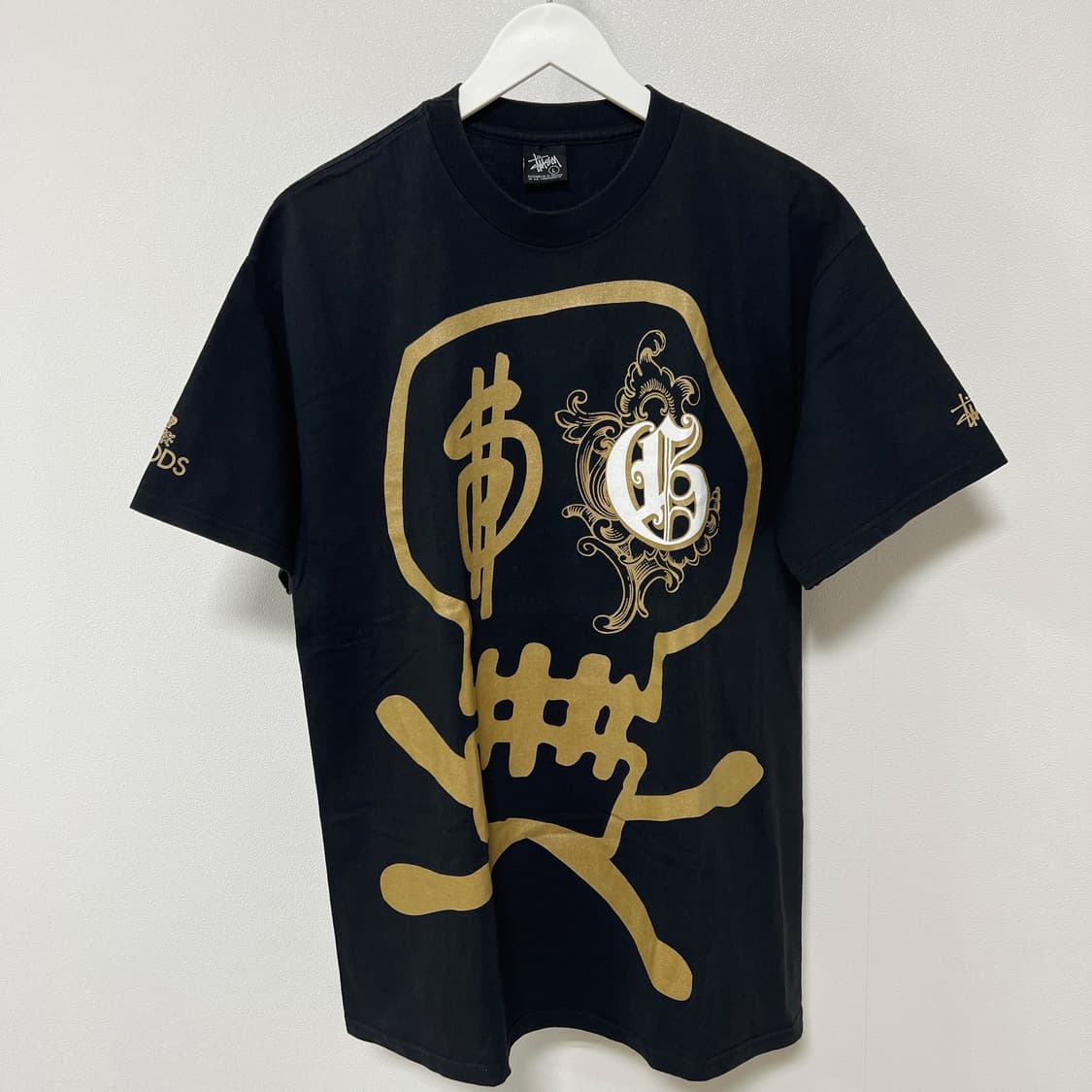 스투시 x GOODS 25주년 스컬 티셔츠 블랙 상품이미지3