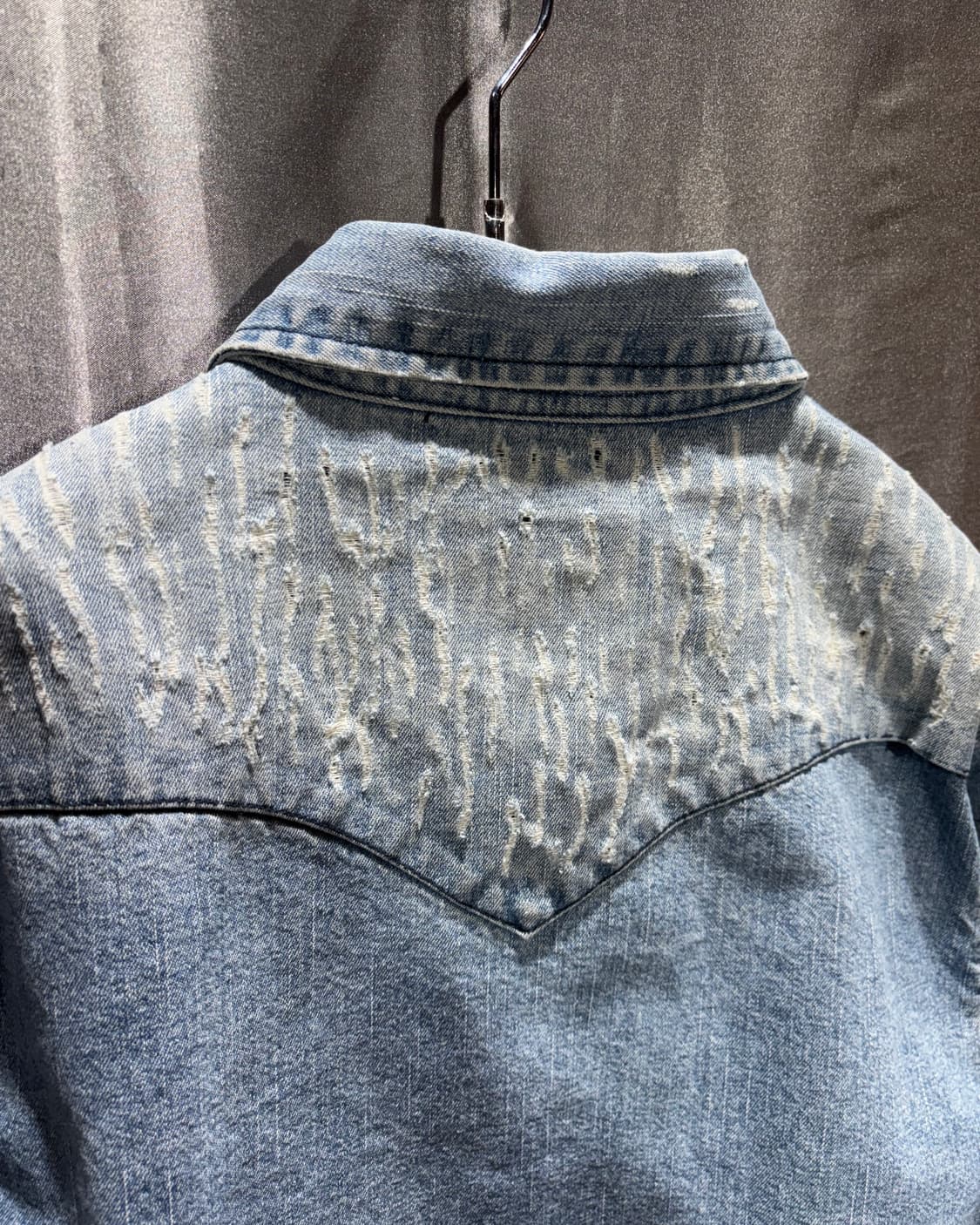 S RED Wing 레드윙 워싱 데미지 버튼 카라 데님 셔츠  상품이미지6