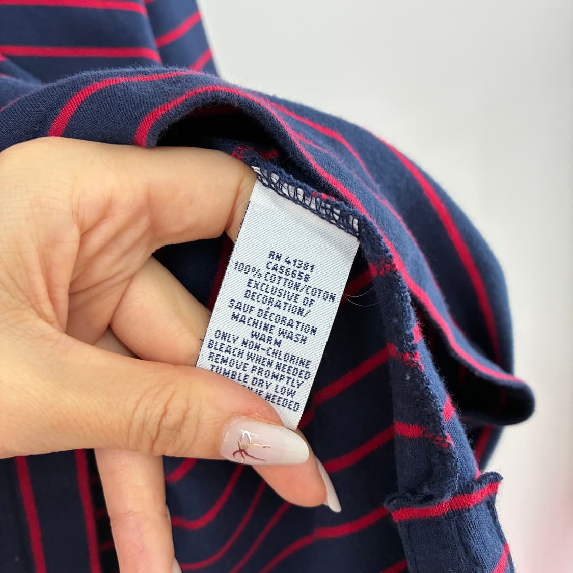 폴로 랄프로렌 스트라이프 카라 긴팔 티셔츠 상품이미지6