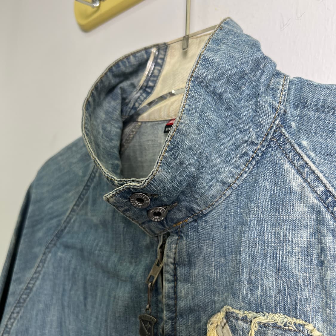 00's 디젤 워싱 데님 블루종 자켓 L 상품이미지7