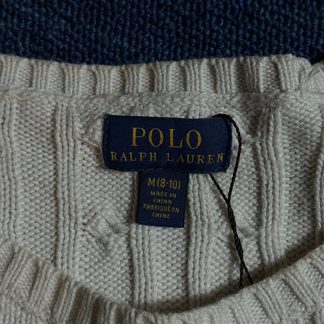 폴로 랄프로렌 케이블니트 아이보리 상품이미지5