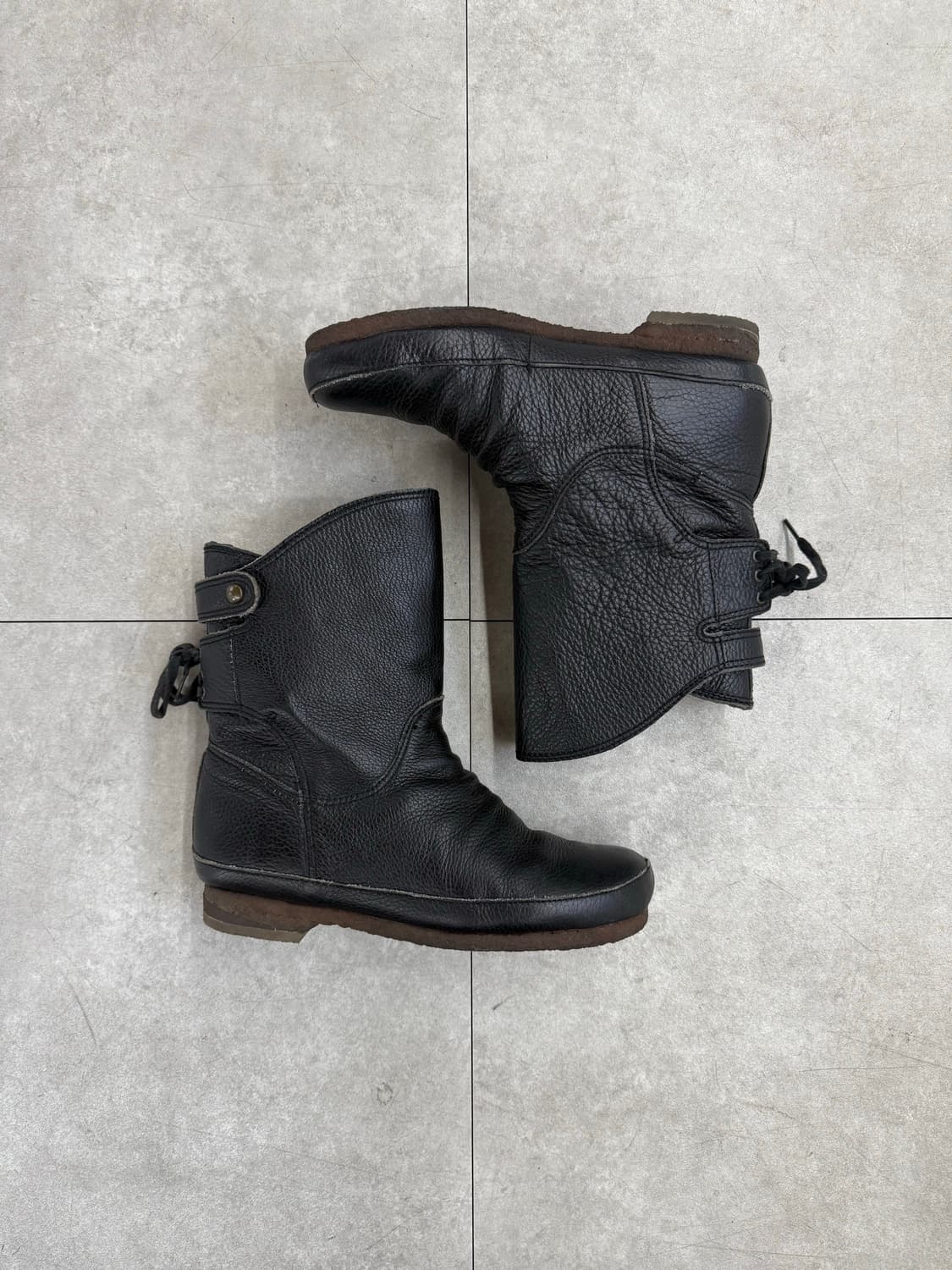 ing 스트랩 레더 부츠 상품이미지4