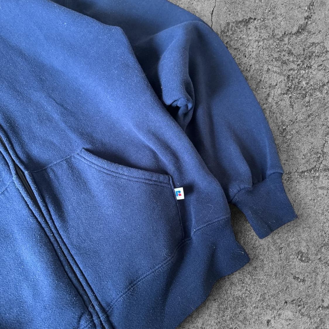 러셀 애슬레틱 스웻 후드집업 네이비 상품이미지5