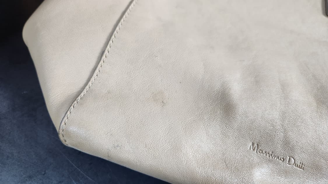 마시모두띠 베이지 가죽 토트백 상품이미지3