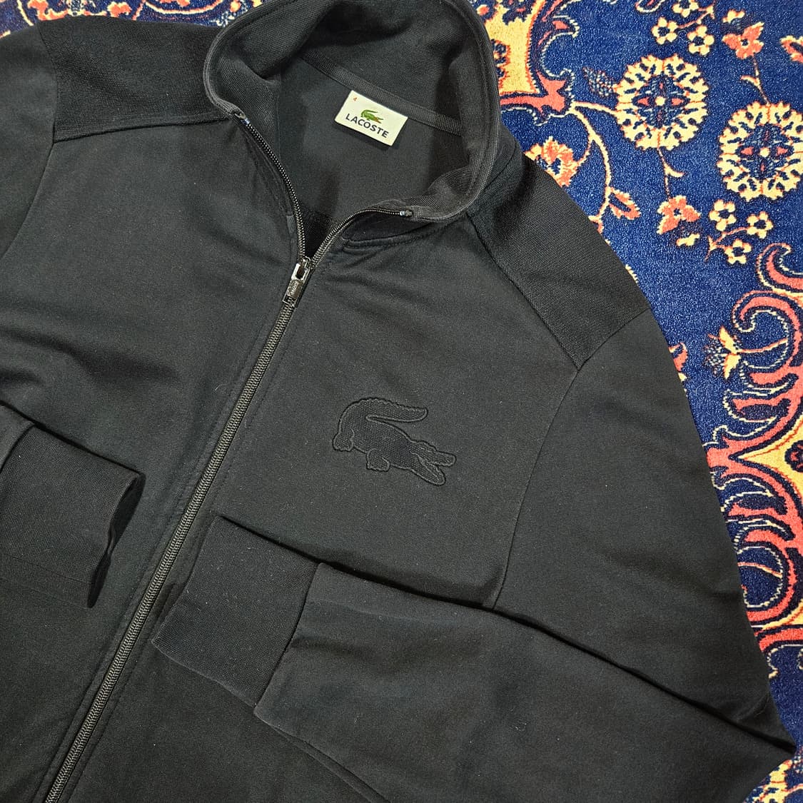 라코스테(Lacoste) 시그니쳐 빅로고 하이넥 집업 자켓  상품이미지2