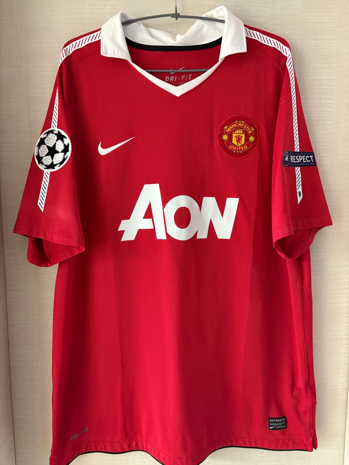 10-11 맨체스터 유나이티드 홈 박지성 유니폼 정품 상품이미지1