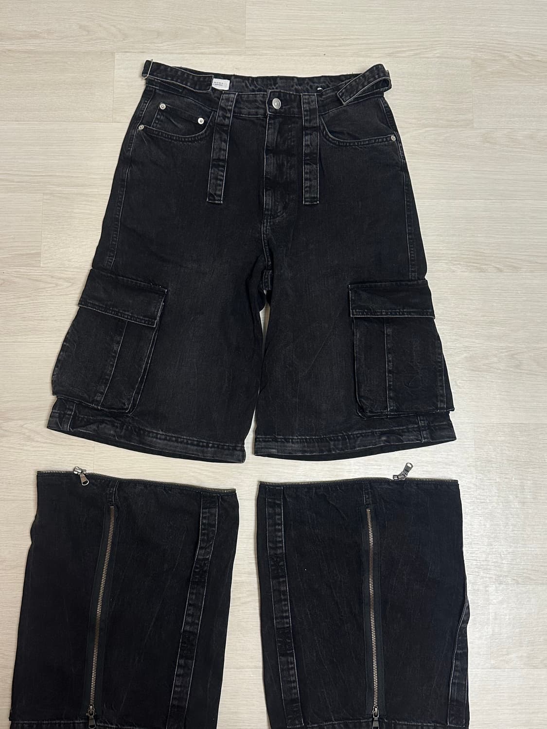 Zara 디태처블 카고 데님 팬츠 상품이미지5