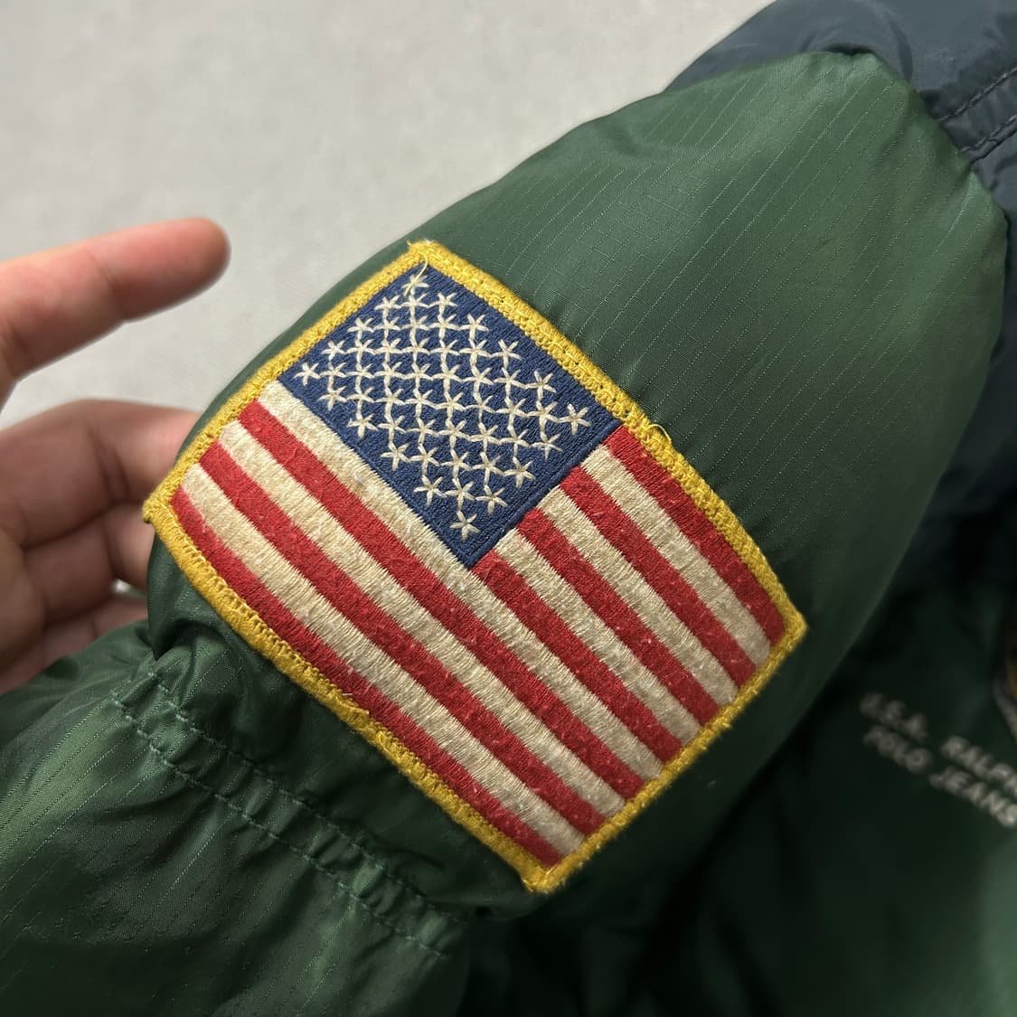 폴로 성조기 빅로고 덕다운 패딩(XL) 상품이미지3