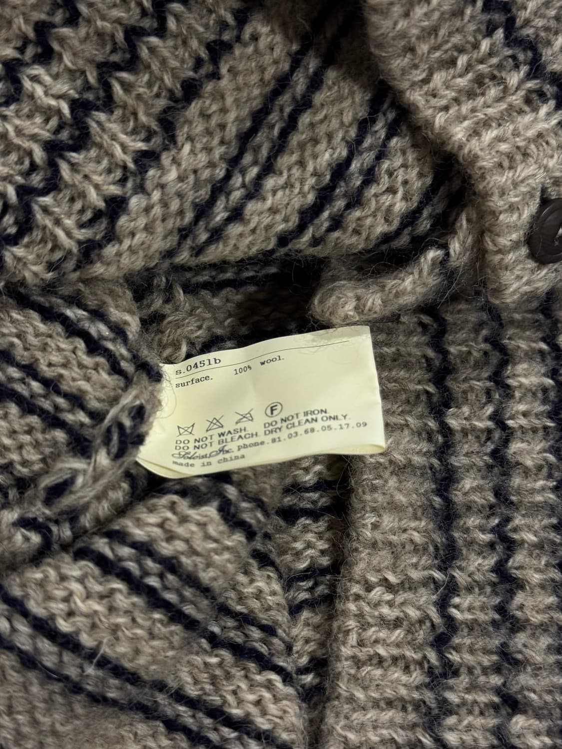 솔로이스트 13aw 그런지 디스트레스드 울 스웨터 상품이미지7