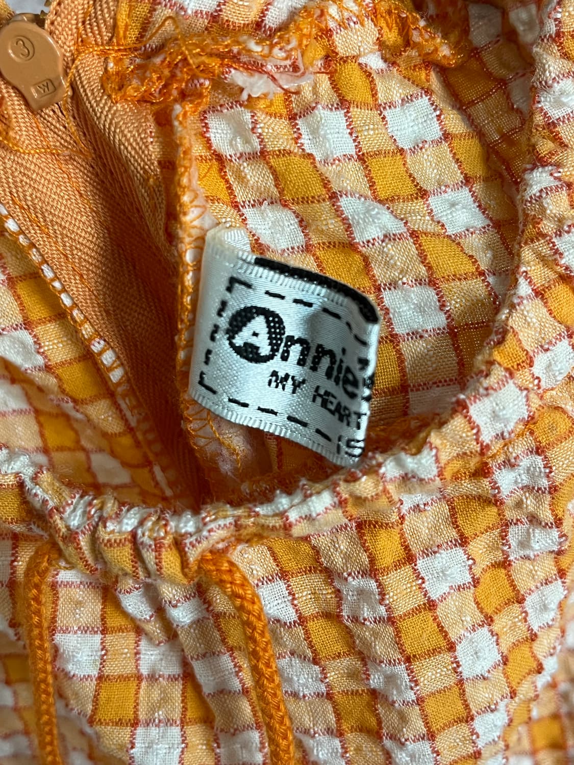 일본 빈티지 제품 체크 원피스 상품이미지3