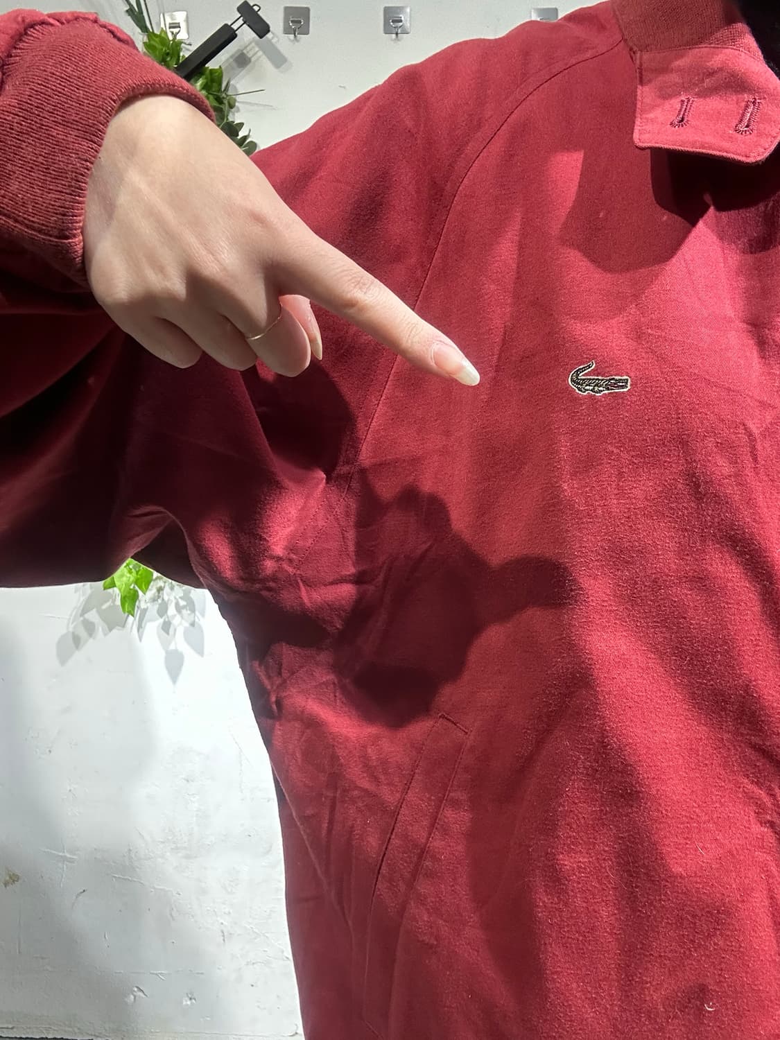 크로커다일 버건디 블루종 자켓 L 상품이미지4