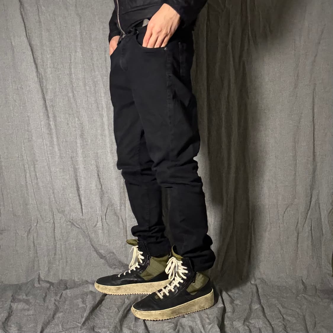 코르티스핏 리바이스 흑청 데님팬츠 상품이미지3