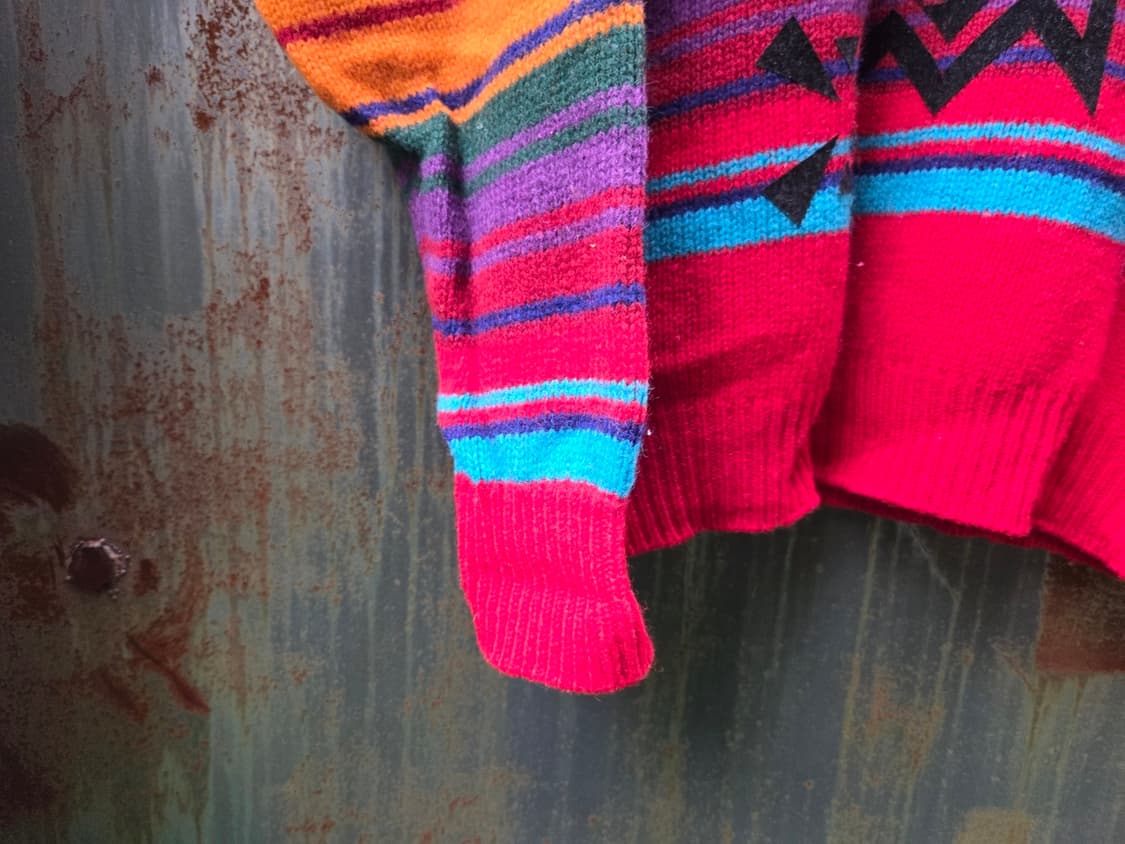 베네통 나바호패턴 램스울 니트 상품이미지9