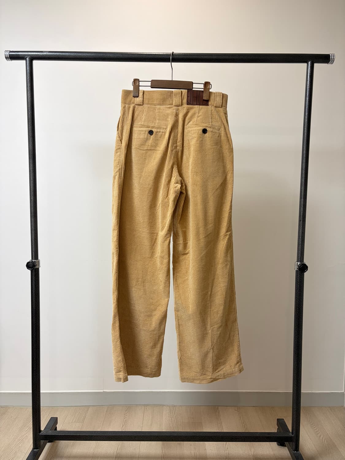 (L) ethos 에토스 베이지 와이드 코듀로이 팬츠 상품이미지4