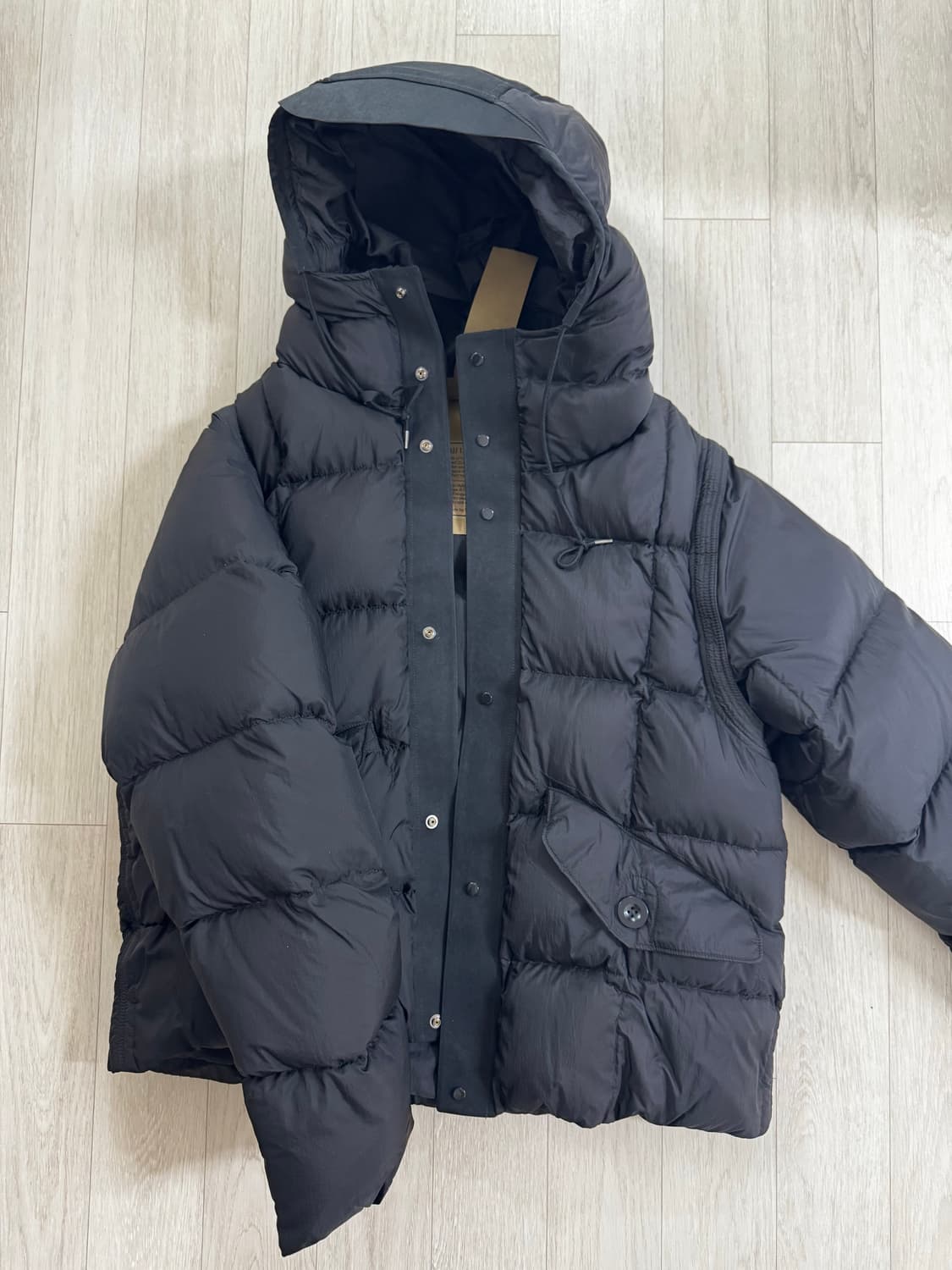 텐씨 허리케인 콤보 다운 아노락 블랙 50사즈 상품이미지1