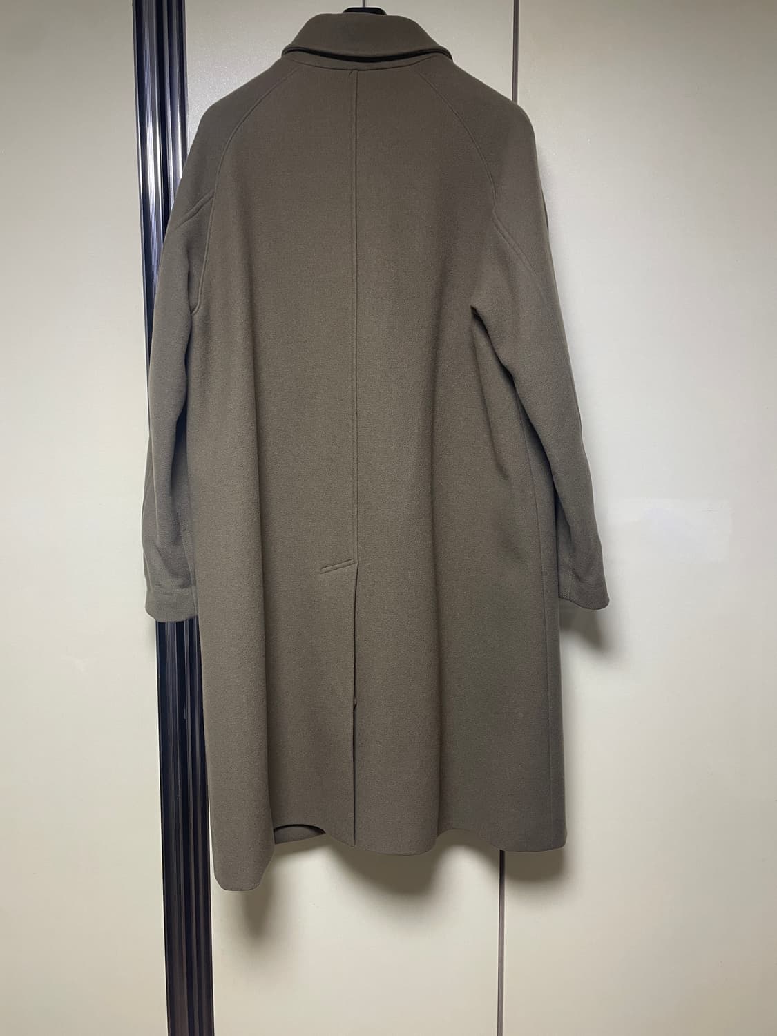 wool balmacaan coat khaki beige 상품이미지4