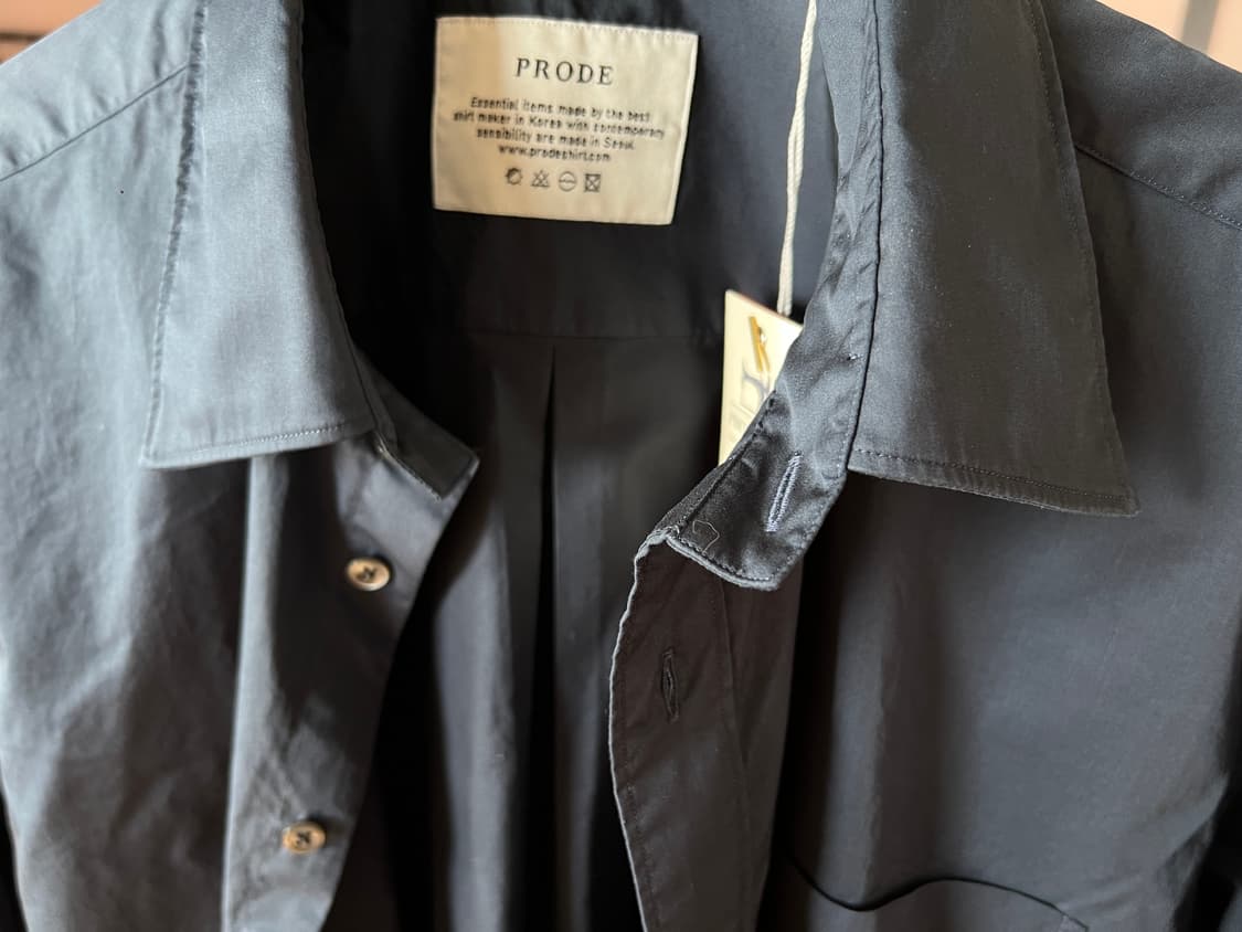 프로드 셔츠/s-980 usa 포플린 셔츠, 네이비, 50, 새상품 상품이미지6